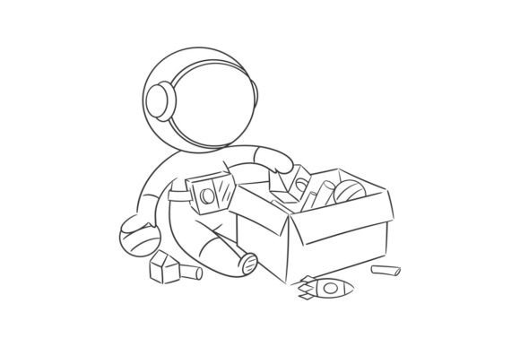 Download Astronauts Are Packing Toys into Boxes - Packing Collection