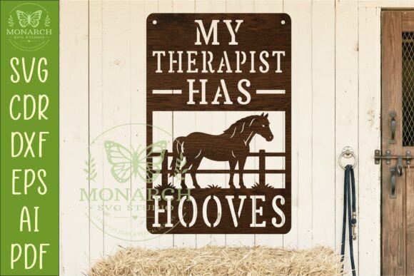 Download My Therapist Has Hooves Horse Wall Sign - Wall sign Collection