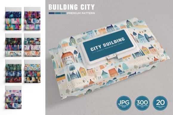 Download Urban City Building Doodle Pattern - Urban city Collection