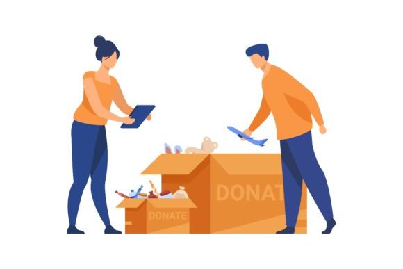 Download Volunteers Packing Donation Boxes. Peopl - Packing Collection