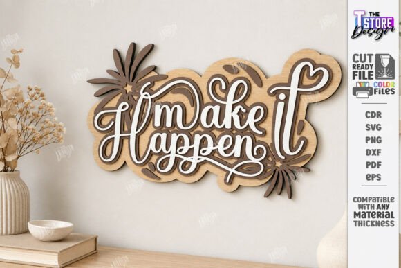 Download Motivational Wooden Wall Sign Laser Cut - Wall sign Collection