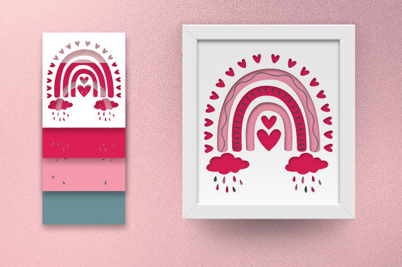 Download Boho Rainbow Shadow Box Design 3d - Rainbow shadow box Collection