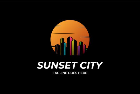 Download Sunset Urban City Town Building Logo - Urban city Collection