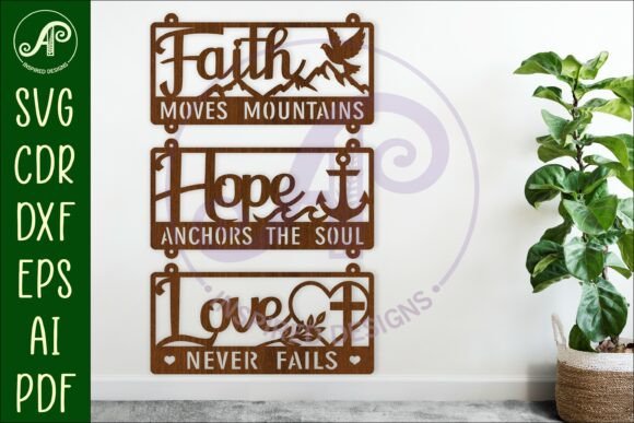 Download Bible Quotes Wall Sign Laser Cut. Faith, - Wall sign Collection