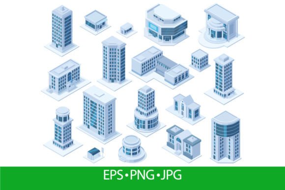 Download Isometric Urban City Downtown District - Urban city Collection