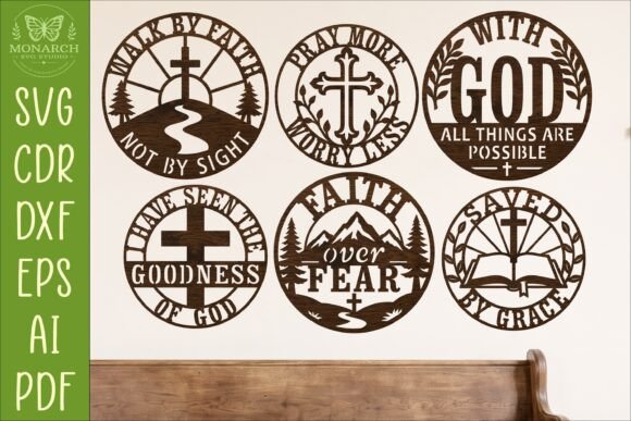 Download Christian Wall Sign SVG Bundle, Faith - Wall sign Collection