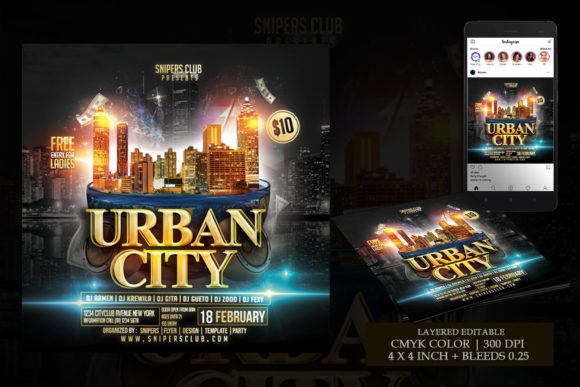 Download Urban City Flyer Template - Urban city Collection