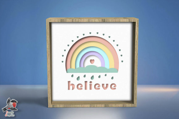 Download Rainbow Shadow Box Template - Rainbow shadow box Collection