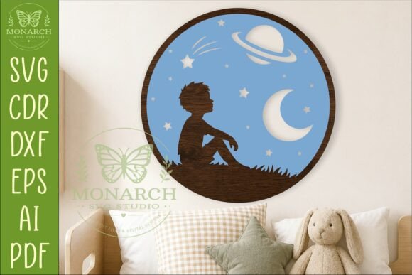 Download Celestial Dreamer Boy Space Wall Sign - Wall sign Collection
