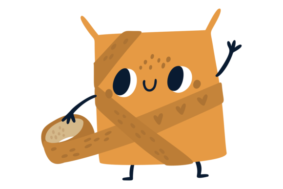 Download Happy Shipping Box Character Packing Wit - Packing Collection