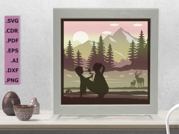 Download I Love You Mom V4 3D Shadow Box - Premium Resources