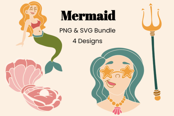 Download Whimsical Mermaid Clipart - Premium Bundle