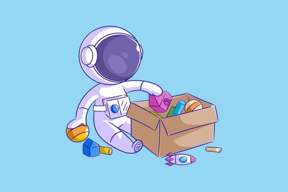 Download Astronauts Are Packing Toys into Boxes - Packing Collection